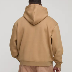 Streetwear 100% coton polaire à capuche couleur unie sweat à capuche pour l'impression broderie Logo personnalisation confortable - Product Image 2