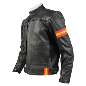 Venta al por mayor de alta calidad de diseño personalizado chaqueta de moto de cuero genuino chaqueta de invierno con capucha nueva condición precio de fábrica - Product Image 2