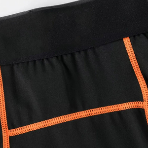 Pantalon de compression pour hommes du fabricant Spandex/Polyester pour la course et l'entraînement respirant léger noir blanc Leggings - Product Image 4