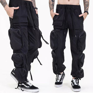 Wholesale custom <b>elastic</b> waist cotton cargo <b>trouser</b> <b>men</b> casual solid pocket stack cargo pants sweatpants <b>men</b> <b>trouser</b> - Product Image 1