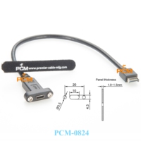 Header Panel depan 30mm USB 3.1 tipe-e ke USB-C Tipe C USB 3.1 kabel ekstensi konektor wanita + sekrup pemasangan Panel