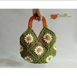 Bolsa de Lujo Tradicional Vintage con Estampado Floral de Hojas, Bordado Jacquard, Ecológica y Extra Gruesa - Product Image 2