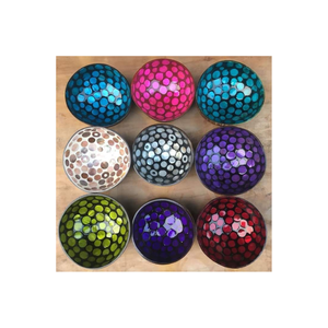 Bol en laque de coque de noix de coco écologique de taille personnalisée, artisanat naturel de luxe, panier de rangement décoratif, bon prix, fabriqué au Vietnam - Product Image 2