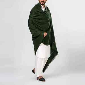 Men Winter Wool <b>Shawl</b> Soft Warm Breathable 300g Traditional Solid Color Premium <b>Wrap</b> for Formal Casual Wear Middle Eastern - Product Image 1