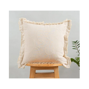 Cojín Ikat Bordado con Búho, 100% Algodón, 18x18 Pulgadas, con Colores Herbales, para Compradores de Exportación, Envío Rápido y Servicios OEM - Product Image 6