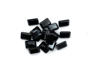 Tourmaline noire naturelle de haute qualité à facettes 10*14mm coupe brillante octogone fabrication de bijoux en pierres précieuses en vrac IGI certifié 10 CT - Product Image 2