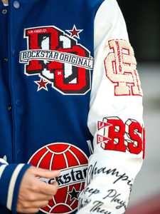 Nouvelle arrivée, veste universitaire réversible écologique à col montant personnalisé, de haute qualité, vêtements scolaires, baseball, homme - Product Image 2