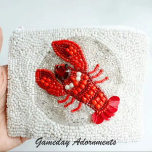 Classic Glass Beaded Coin Purse and Makeup Bag MS Handicraft Ms-wc-001 Wedding or Party <b>Gift</b> for Her - Product Image 3