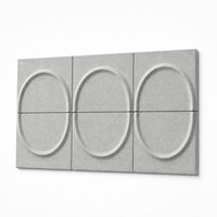 Panneau acoustique 3D en forme de croissant, panneau acoustique en fibre de polyester, panneau absorbant le son en feutre PET