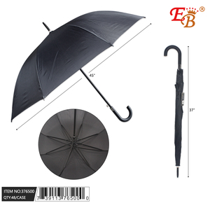 Modern 45\" Black <b>Automatic</b> <b>Umbrella</b> 48PCS/CS 8K Silk Straight and Three-Folding Travel <b>Umbrella</b> with Auto Open Function - Product Image 1