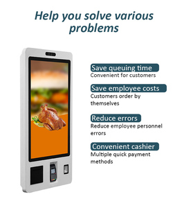 32 inch Android <span class=keywords><strong>Windows</strong></span> 7/10 tự đặt hàng máy với phần mềm thanh toán tiền mặt tự đặt hàng kiosk máy cho thức ăn nhanh nhà hàng - Product Image 4
