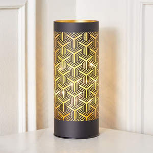 Portavelas Votivo de Hierro Bicolor Personalizado, Diseño de Linterna Calada, Cilíndrico, Hecho a Mano, con Troquelado e Impresión, Decoración del Hogar - Product Image 5