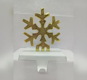 Soporte de calcetín de Navidad de metal de primera calidad al por mayor con diseño de Reno dorado completo para decoración navideña - Product Image 4