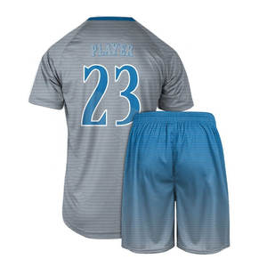 Camisetas de fútbol de poliéster de secado rápido personalizadas Unisex ropa de equipo de entrenamiento de sublimación completa Retro para adultos conjunto de logotipo personalizado - Product Image 6