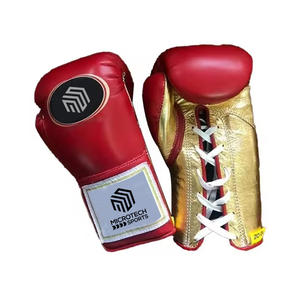 Gants de boxe en cuir de vachette personnalisés de qualité professionnelle durables et performants - Product Image 1