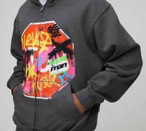 เสื้อฮู้ดผ้าฝ้ายสำหรับผู้ชายและผู้หญิง2025มีซิปขนาดใหญ่พิเศษใส่โลโก้ได้ทั้งชายและหญิง - Product Image 2