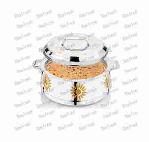 หม้อไฟอุ่นอาหาร MAXFRESH CLASSIC BELLY GOLD HOTPOT ขนาด 1500 มล. ผลิตจากสแตนเลสสตีลเคลือบเซรามิกกันติด พร้อมฝาปิดและหูจับ ช่วยรักษาความร้อนของอาหาร - Product Image 3