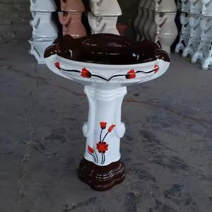 Moderno Lavabo de Pie de Cerámica para Baño, Diseño de Pedestal Grande, Estilo Sterling - Product Image 6