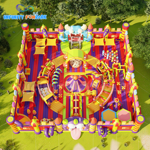 Personalizzato gigante all'aperto gonfiabile fornitore di <span class=keywords><strong>parco</strong></span> divertimenti corsa ad ostacoli One-Stop gonfiabile grande <span class=keywords><strong>parco</strong></span> <span class=keywords><strong>giochi</strong></span> di rimbalzo - Product Image 4