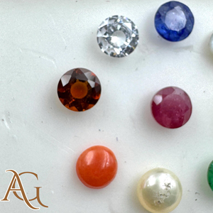 Navratan Certified Navratan Gemstone Set Round Cut AAA Quality Vedic Astrology <b>Stones</b> for jewelry making - Product Image 4