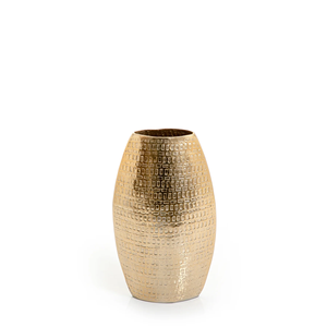 Eco Friendly Aluminum Flower <b>Vase</b> <b>Gold</b> Colour Customized Shape Different Design Latest Arrival Flower Pot for Home & Villa Deco - Product Image 3