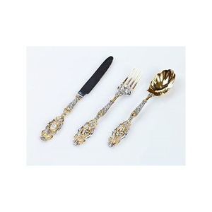 Cubiertos elegantes de acero inoxidable de fabricante indio resistente al por mayor, juego de cubiertos para restaurante para uso en hoteles - Product Image 6