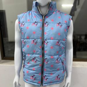 Double Side Wear <b>Thin</b> Stand Custom Made <b>Puffer</b> <b>Jacket</b> 100% Premium Quality Custom Embroidery Printing Logo Wholesale OEM Service - Product Image 1