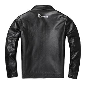 Fabricant pakistanais de vestes en cuir en gros – Col montant, style décontracté urbain, hiver, pour hommes, moto, conception OEM - Product Image 2