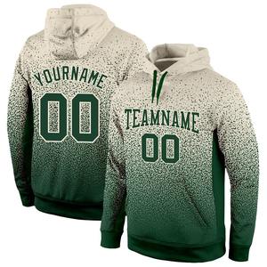 Venta al por mayor y Dropship personalizado cosido verde se desvanece moda deportes pulóver Sudadera con capucha - Product Image 1