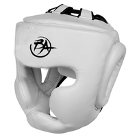 Protector de Cabeza de Boxeo de Doble Uso, Cuero Vacuno Genuino, Acolchado Grueso Multicapa, Unisex, para Sparring