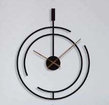 Dernière arrivée horloge murale en métal dans un style élégant horloge murale ronde pour la maison hôtels restaurant dans les prix de gros - Product Image 4