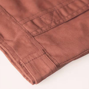 Veste en toile d'hiver pour homme adulte, couleur rose pastel, deux poches latérales, vêtement d'extérieur coupe-vent, respirant, écologique, corne - Product Image 6