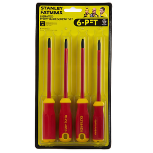 Jeu de 6 tournevis isolés à tête cruciforme Stanley Fatmax - Product Image 2