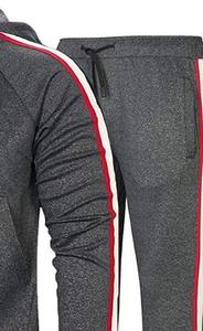 Survêtement Dynamic pour homme Veste zippée avec pantalon de jogging Vêtements de sport légers pour l'entraînement Jogging Gym Sessions et décontracté - Product Image 3