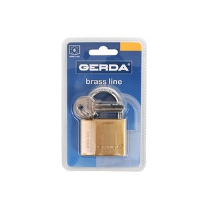 Cadenas à loquet en laiton LINE S 60 (KMZ 6010A) -Laiton (BLISTER PACKAGE) - Product Image 1