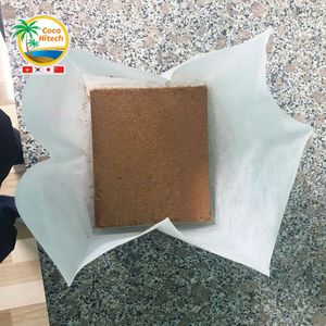 MEDIOS DE CRECIMIENTO DE RAÍCES SIN POLVO DE LADRILLO DE TURBA DE COCO TAMPONADA DE CALIDAD PREMIUM EN FORMA DE BLOQUE - Product Image 1