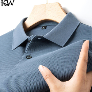 Camiseta Polo Nueva 2025 para Hombre, Verano, Estampada, Cuello a Rayas, Manga Corta, Cómoda, Transpirable, Informal, para Uso Diario - Product Image 4