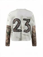 T-shirt surdimensionné à capuche double couche en coton épais 100% avec logo, style streetwear vintage délavé pour l'hiver