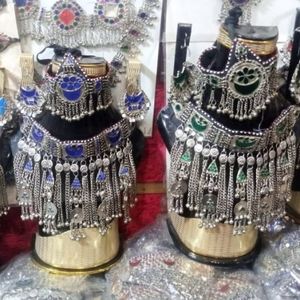 Juegos de Joyería de Compromiso y Boda de Turquesa a la Moda, MOQ Bajo, 100% Aleación Plateada de Alta Calidad, Juego de Collar y Aretes - Product Image 6