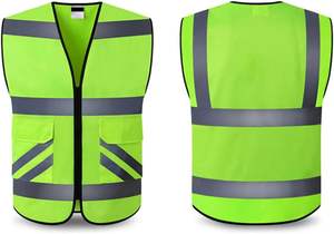 Chaleco de Seguridad Reflectante de Alta Visibilidad ANSI Clase 2, Impermeable, con Luz LED Intermitente, Transpirable, para Hombre/Mujer, para Tráfico - Product Image 4