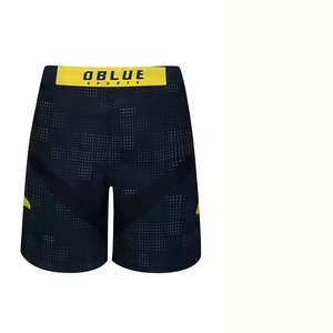 2025 Venta al por mayor sublimación personalizada ollas impresas completas corte alto Split Touch Fastener profesional Mma Race Shorts - Product Image 1