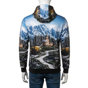 เสื้อฮู้ดผ้าฝ้ายโพลีเอสเตอร์พิมพ์ลายกันลมเสื้อกันหนาวแฟชั่นแนวสตรีทผ้าขนแกะนุ่มใส่สบายๆสำหรับผู้ชายผู้หญิงกลางแจ้ง - Product Image 2