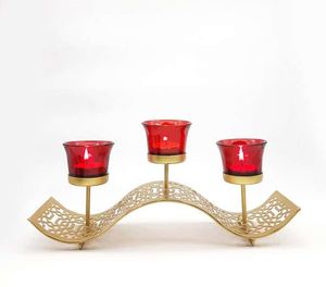 เชิงเทียนทองเหลืองตกแต่งสวยงาม ขายส่ง สำหรับตกแต่งบ้าน สำนักงาน งานแต่งงาน งานเลี้ยง ผลิตในอินเดีย ขายส่ง - Product Image 1