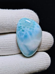 Qualité supérieure 100% naturel Larimar rond pierre précieuse en vrac pour bijoux meilleure qualité Larimar prix de gros prêt à expédier OEM - Product Image 2
