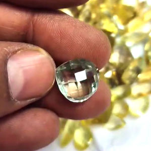 Alta calidad 110 Uds 10-25mm cojín de pera ovalada Briolette corte limón cuarzo verde amatista amarillo corazón 560 Ct lote Iroc ventas - Product Image 4