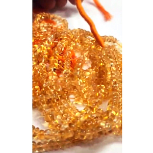 7เส้นของ Citrine ธรรมชาติ5มม.-7มม. rondelle ลูกปัดเรียบ602 CT ล็อต iroc ขาย14นิ้วลูกปัดธรรมดา US $61สำหรับทุกคน - Product Image 1