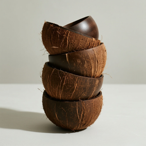 Tazón de Cáscara de Coco Marrón Pulido a Mano Natural de Ben Tre, Vietnam, Ecológico, Personalizado, Clásico, para Cocina, Comedor, Hogar, en Existencia - Product Image 1