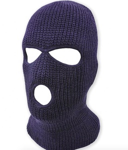 Masque de ski en tricot personnalisé avec logo brodé, bonnet d'hiver à 3 trous, masque de ski, livraison DDP - Product Image 2