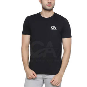 T-shirt personnalisé pour homme adulte T-shirt pour homme pour vente en ligne quantité minimale de commande bas T-shirt en coton personnalisé pour homme - Product Image 3