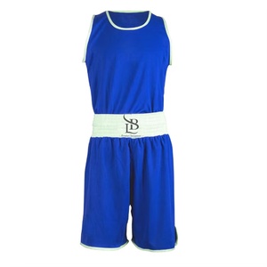 ชุดเสื้อซ้อมมวยผ้าโพลีเอสเตอร์ชุดยูนิฟอร์มชกมวยกางเกงขาสั้นผ้าโพลีเอสเตอร์สำหรับ100% - Product Image 1